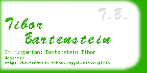tibor bartenstein business card